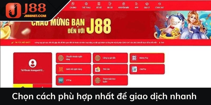 Chọn cách phù hợp nhất để giao dịch nhanh